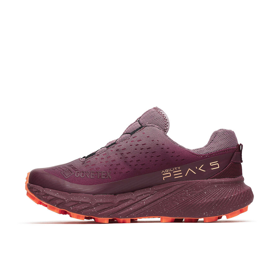 レディース アジリティ ピーク 5 boa gore-tex トレイルランニングシューズ ペールチェリー